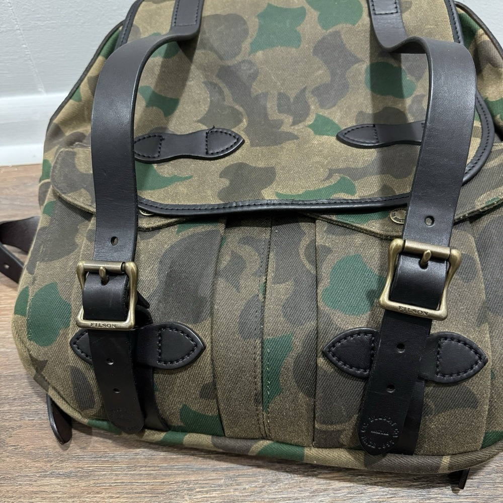 Filson Large‎ Rugged Twill Rucksack Shrub Camo - Picture 5 of 10
